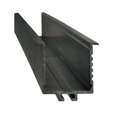 EXCLUSE Vestavný hliníkový profil, pro instalaci do sádrokartonových stropů LED pásků, povrch černá, rozměry 44x34mm, délky l=3m.