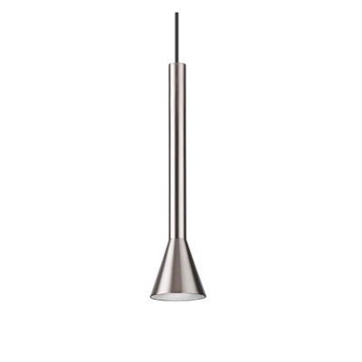 RENUNTIO HL 7W Závěsné svítidlo, lustr, těleso kov, povrch nikl, LED 7W, 500lm, teplá 3000K, 230V, IP20, tř.2, rozměry d=60mm, h=255mm, vč závěs kabelu l=2430mm, lze zkr.