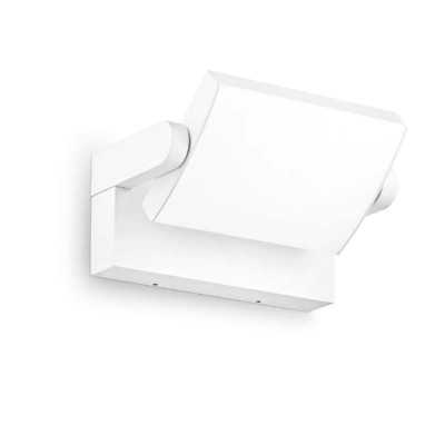 INFLIGO 20,5W IP54 Nástěnné venkovní svítidlo, nastav. sklon svícení, těleso hliník, povrch bílá, dif plast opál, LED 20,5W, 2300lm, teplá 3000K, 230V, IP54, tř.1, rozměry 212x100x165mm