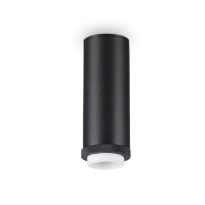SUBR PL 1x60W E27 Stropní přisazené svítidlo, těleso kov, povrch černá/bílá, pro žárovku 1x60W, E27, 230V, IP20, tř.2, rozměry d=50mm, h=129mm.
