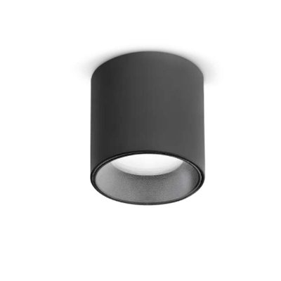 GOTHA R 4W Stropní, přisazené bodové svítidlo, těleso hliník, povrch černá/bílá, LED 4W, 290lm,  teplá 2700K, vyzař. úhel 40°, Ra90, 230V, IP20, rozměry d=40mm, h=52mm.