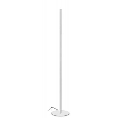 WOLVER FL 24W Stojací lampa, těleso kov, povrch bílá, krycí sklo čiré, LED 24W, 2750lm, teplá 3000K, stmívání, 230V, IP20, tř.2, rozměry d=300mm, h=1800mm, svítí nahoru.