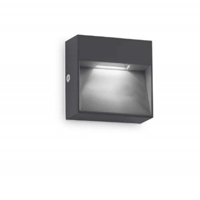 REPET SQ 1,5W IP65 Nástěnné venkovní svítidlo, těleso hliník, povrch bílá/černá antracit/kávová, dif plast, LED 1,5W, 160lm, teplá 3000K, 230V, IP65, tř.2, rozměry 100x100x30mm, svítí dolů.