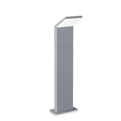 GREDING FL 8,5W Sloupkové svítidlo, exteriérové, těleso hliník, povrch světle šedá, difuzor plast opál, LED 8,5W, 1050lm, neutrální 4000K, 230V, IP54, tř.1, rozměry 139x500x125mm.