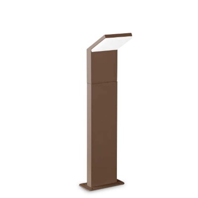 GREDING FL 8,5W Sloupkové svítidlo, exteriérové, těleso hliník, povrch kávová, difuzor plast opál, LED 8,5W, 950lm, teplá 3000K, 230V, IP54, tř.1, rozměry 139x500x125mm.
