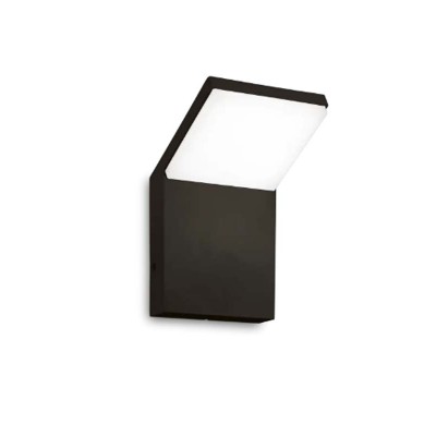 GREDING WL 8,5W IP54 Venkovní nástěnné svítidlo, těleso hliník, povrch černá, difuzor plast opál, LED 8,5W, 950lm, teplá 3000K, 230V, IP54, tř.1, rozměry 100x165x105mm.