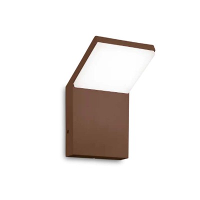 GREDING WL 8,5W IP54 Venkovní nástěnné svítidlo, těleso hliník, povrch kávová, difuzor plast opál, LED 8,5W, 950lm, teplá 3000K, 230V, IP54, tř.1, rozměry 100x165x105mm.
