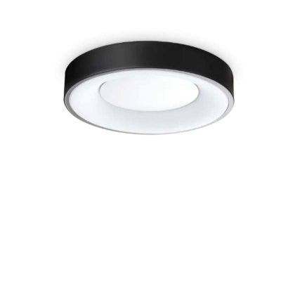 RESEDA 15W/20W/25W/29W Stropní přisazené svítidlo, těleso hliník, povrch bílá/černá, difuzor plast opál, LED 15W/1350lm, 20W/1850lm, 25W/2250lm, 29W/2650lm, teplá 3000K, 230V, IP20, tř.2, rozměry dle typu.