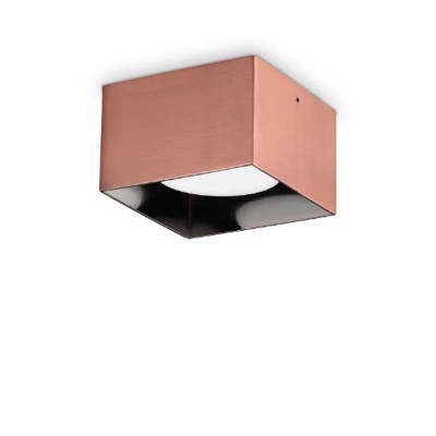 REMISI SQ 1x15W GX53 Stropní, přisazené, svítidlo, těleso hliník, povrch měď, pro žárovku 1x15W, GX53, 230V, IP20, rozměry 100x100x65mm.