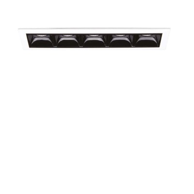 FIRMAN II 5,5W/12W/20W Stropní podhledové bodové buňkové svítidlo, těleso hliník, povrch černá, rámeček bílá, LED 5,5W/12W/20W, teplá 2700K, Ra80, 230V, IP20, tř.2, rozměry dle typu.