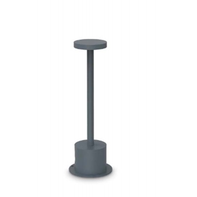 ULZED TL 8W Stolní venkovní lampa, těleso hliník, povrch černá antracit, difuzor plast opál, LED 8W, 800lm, teplá 3000K, nabíjení USB-C, výdrž cca 4 hodiny, IP65, rozměry d=80mm, h=250mm.