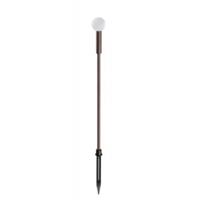 REPUTO II 1,5W IP65 Sloupkové venkovní svítidlo, těleso hliník, povrch černá/kávová, difuzor plast opál, LED 1,5W, 130lm, teplá 3000K, 350mA, IP65, tř.3, rozměry dle typu, s bodcem do záhonu.