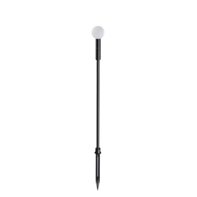 REPUTO II 1,5W IP65 Sloupkové venkovní svítidlo, těleso hliník, povrch černá, difuzor plast opál, LED 1,5W, 130lm, teplá 3000K, 350mA, IP65, tř.3, rozměry d=45mm, h=900mm, s bodcem do záhonu.