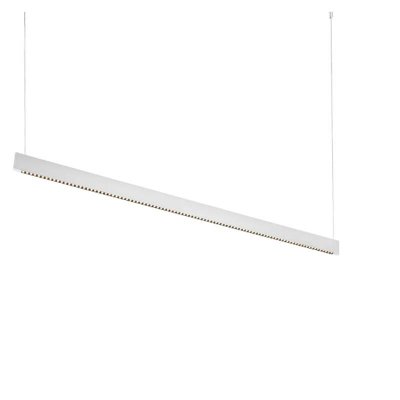 PUKO 35W UGR<16 Závěsné svítidlo, buňkové, těleso hliník, povrch bílá, LED 35W, 2900lm, teplá 3000K, vyzař. úhel 70°, 230V, IP20, tř.1, UGR<16, rozměry 1200x95x9mm, vč lankového závěsu l=1600mm lze zkrátit.