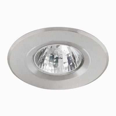 ATAK R1 Stropní, podhledové, bodové svítidlo, těleso hliník, povrch hliník mat, pro žárovku 1x50W, GU10 ES50, 230V, IP20, d=79mm, h=150mm, symb "F" mont/hořl podkl max