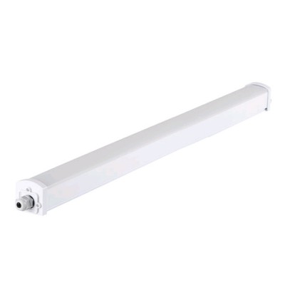 CARINEA LED Stropní svítidlo, materiál plast, povrch bílá, difuzor plast polykarbonát opál, LED 36W, 3200lm, neutrální 4000K, Ra80, 230V, IP65, IK10, tř.2, rozměry 49x49x1200mm