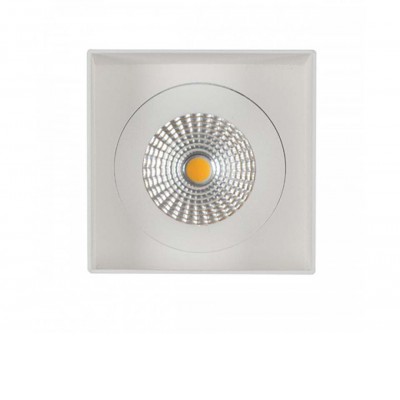 DIRK SQUARE Stropní vestavné komínkové svítidlo, těleso hliník, povrch bílá, pro žárovku, 1x50W, GU10 ES50, 230V, IP20, tř.2, rozměry 73x73x52mm