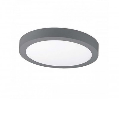 HOOP PŘISAZENÉ KRUHOVÉ Stropní přisazené LED svítidlo, těleso hliník, povrch bílá nebo šedá, difuzor plast opál, LED 8W, 12W, 20W, 24W, 36W, 48W nebo 56W, teplá 3000K nebo neutrální 4000K, 230V, IP30, tř.2, rozměry dle typu, trafo na kabelu