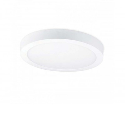 HOOP přisazené kruhové VÝPRODEJ Stropní přisazené LED svítidlo, těleso hliník, povrch bílá, difuzor plast opál, LED 36W, neutrální 4000K, 2808lm, 230V, 600mA, IP30, tř.2, rozměry d=400mm, h=35mm, trafo na kabelu