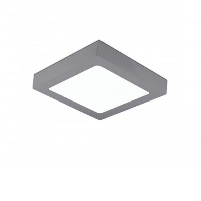 HOOP LED 8W, 12W, 20W, 24W stropní čtvercové Stropní přisazené LED svítidlo, těleso hliník, povrch bílá nebo šedá, difuzor plast opál, LED 8W, 12W, 20W, 24W, teplá 3000K nebo neutrální 4000K, 230V, 300mA, IP30, tř.2, rozměry dle typu, trafo na kabelu