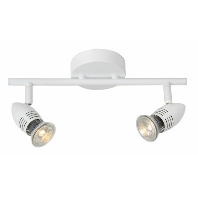 ORDI-LED 2x5W GU10 Stropní svítidlo bodové, nastavitelný směr svícení, těleso kov, povrch lak bílá, LED 2x5W, GU10, teplá 2700K, 350lm, 230V, IP20, tř.1, rozměry 90x320x130mm, vč.sv.zdr.