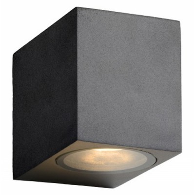 CARTYS SQUARE SMALL 1X5W GU10 IP44 Nástěnné venkovní svítidlo, těleso hliník, krycí sklo čiré, LED 1x5W, GU10, teplá 3000K, 320lm, 230V, IP44, tř.1. rozměry 90x65x79mm, vč.sv.zdr.