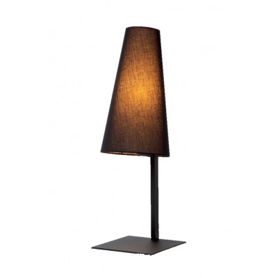 INOCUTIS TL 1x60W, E27 Stolní lampa, těleso kov, povrch černá, stínítko textil černá/béžová, pro žárovku 1x60W, E27, 230V, IP20, tř.2, rozměry d=180mm, h=560mm, vypínač na kabelu.