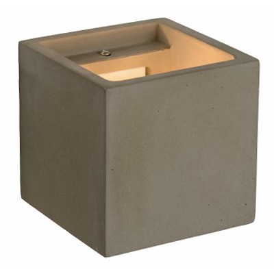 ARITEF SQUARE 1x40W G9 Nástěnné svítidlo čtvercovité, těleso sádra, barva šedá, pro žárovku 1x40W, G9, 230V, IP20, tř.1. rozměry 115x115x115mm, svítí nahoru/dolů