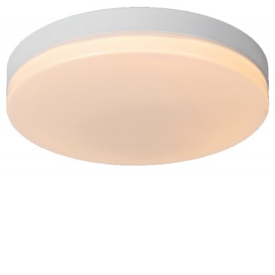 POXYLON 12W, IP44, PIR Stropní přisazené svítidlo, kruhové, PIR senzor pohybu, těleso plast bílá, difuzor plast opál, LED 12W, teplá 2700K, 700lm, 230V, do koupelny IP44, tř.1, rozměry d=230mm, h=65mm.