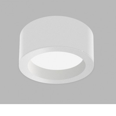 DANOST 12W, CCT Stropní, přisazené svítidlo, těleso kov, povrch bílá, dif plast opál, LED 12W, 1350lm, přepín. CCT teplota teplá 3000K-neutrální 4000K, 230V, IP20, rozměry d=145mm, h=95mm.