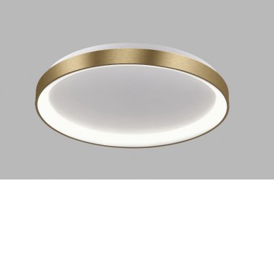 LEGNICA C LED 38W TW CCT Casambi Stropní přisazené svítidlo, těleso hliník, povrch zlatá, dif plast opál, LED 38W, 2260lm, TW nast. teplota CCT teplá 2700K-neutr. 4000K, stmív. Casambi, Ra90, 230V, IP20, rozměry d=480mm, h=60mm.