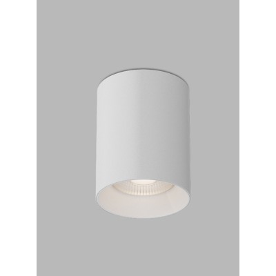 PORTIA 8W TRIAC Stropní, bodové svítidlo, těleso kov, povrch bílá, LED 8W, 720lm, teplá 3000K, stmív. TRIAC, 230V, IP20, rozměry d=75mm, h=95mm.