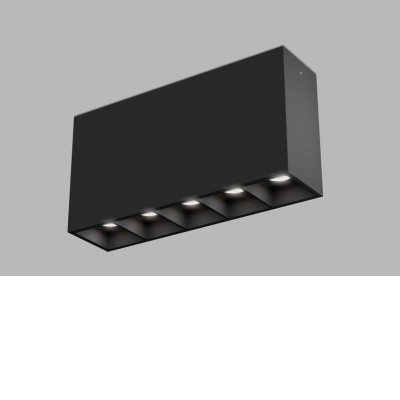 CAEN 10W CCT Stropní přisazené bodové svítidlo, těleso hliník, povrch bílá/černá, LED 5x2W, přepín CCT teplota teplá 3000K-neutrální 4000K, stmív. dle typu, Ra90, UGR<19, 230V, IP20, rozměry 136x70x35mm.