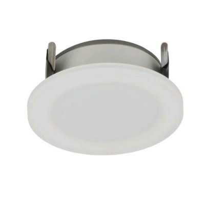 RANOTIL LED 7W IP44 Vestavné, stropní svítidlo, těleso hliník, povrch bílá, difuzor plast opál, LED 7W, 700lm, teplá 3000K, Ra80, 230V, do koupelny IP44, tř.2, rozměry d=92mm, h=40mm