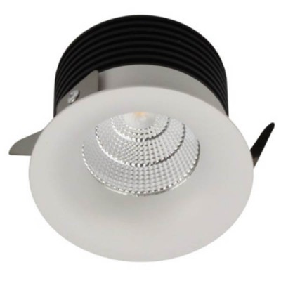 GOGO C LED 9W IP44 Vestavné, stropní svítidlo, těleso hliník, povrch bílá, LED 9W, 850lm, neutrální 4000K, Ra80, stmív TRIAC, 230V, do koupelny IP44, tř.1, rozměry d=82mm, h=52mm