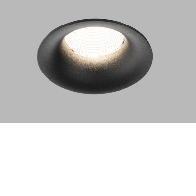 GOGO C 9W CCT IP44 Stropní podhledové bodové svítidlo, těleso hliník, černá/bílá, LED 9W, 735lm, nast. teplota CCT teplá 3000K-neutrální 4000K, stmív. dle typu, vyzař. úhel 60°, UGR<19, Ra90, 230V, do koupelny IP44, rozměry d=82mm, h=52mm.