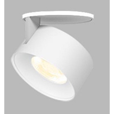 CANNES STROPNÍ LED SVÍTIDLO BÍLÁ/ČERNÁ/CHROM Stropní vestavné bodové svítidlo, otočné, nastavitelný směr svícení, těleso hliník, povrch bílá/černá/chrom, LED 1x11W/770lm, teplá 3000K, Ra80, 230V, IP20, rozměry d=77mm, výška: 76,5mm