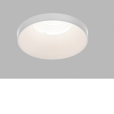 GOGO A 9W IP44 DALI-PUSH Stropní podhledové bodové svítidlo, těleso hliník, bílá, LED 9W, 735lm, teplá 2700K, stmív. DALI-PUSH, vyzař. úhel 60°, UGR<19, Ra90, 230V, do koupelny IP44, rozměry d=82mm, h=61mm.