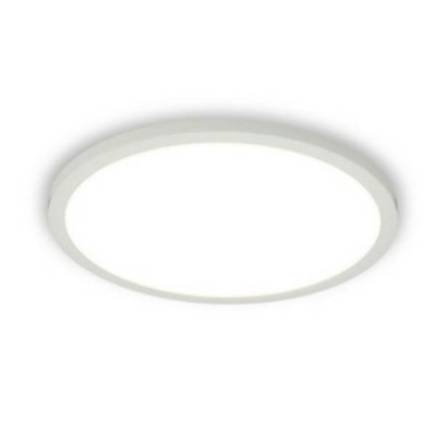 PRONT RV Podhledové, stropní svítidlo, základna hliník, povrch bílá, difuzor PMMA opál, LED 6W/10W/15W/20W, 540lm/900lm/1350lm/1800lm, teplá 3000K, 230V, do koupelny IP43, tř.1, rozměry dle typu, h=25mm