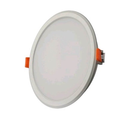 JERONO LED Vestavné, stropní svítidlo, základna plast PC, povrch bílá, difuzor PMMA plast opál, LED 6W/12W/18W, 540lm/1080lm/1620lm, teplá 3000K, nebo neutrální 4000K, 230V, IP20, tř.1, rozměry průměr dle typu, h=36mm