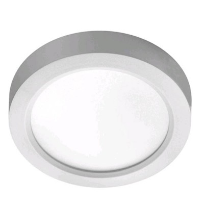 JERONO Stropní, přisazené svítidlo, základna polykarbonát, povrch bílá, difuzor PMMA opál, LED 18W, 1620lm, neutrální 4000K, Ra80, 230V, IP20, tř.2, rozměry d=225mm, h=31mm