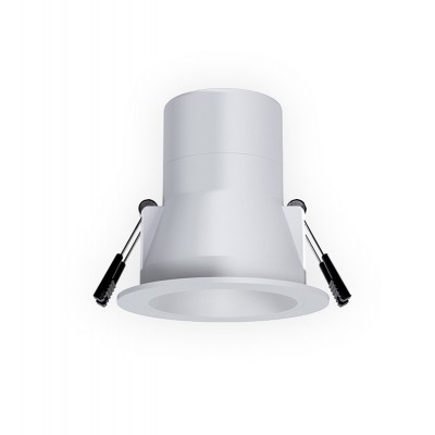 VARMO 6W CCT TRIAC, IP54 Stropní podhledové bodové svítidlo, těleso plast bílá, LED 6W, 660lm, CCT přepín. teplota teplá 3000K-neutr 4000K, Ra90, stmív. TRIAC, 230V, IP54, rozměry d=85mm, h=84mm.