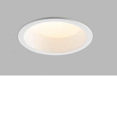 CAV 15W IP44 TRIAC Stropní podhledové bodové svítidlo, těleso hliník, povrch bílá, LED 15W, 1500lm, neutrální 4000K, Ra90, stmív. TRIAC, 230V, IP44, rozměry d=136mm, h=56,5mm.