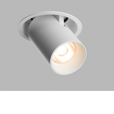 COLSE 20W DALI-PUSH Stropní podhledové bodové svítidlo, vyklopení až 90°, těleso hliník, bílá, LED 20W, 1800lm, teplá 3000K, stmív. DALI-PUSH, vyzař. úhel 50°, UGR<19, Ra90, 230V, IP20, d=100mm, h=111mm