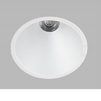 Vestavné stropní bodové svítidlo LED Vestavné zápustné svítidlo, těleso hliník, povrch bílá, difuzor polykarbonát, LED 10W, 650lm, teplá 3000K, Ra80, stmív DALI/PUSH, 230V, do koupelny IP43, rozměry d=109mm, výška 115mm