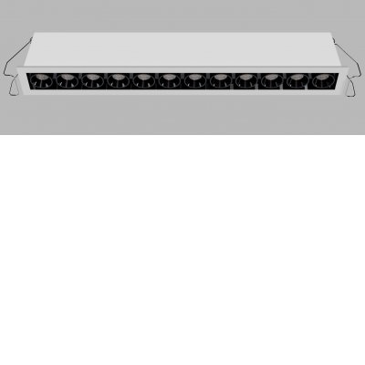 VENLOS 6W/10W/20W CCT Podhledové zápustné svítidlo, hliník, rámeček bílá/černá, buňky černá, LED 6W/480lm, 10W/800lm, 20W/1600lm, TW dle typu, přepín CCT teplá 2700K/3000K/neutr 4000K, stmív. dle typu, Ra90, UGR<19, 230V, IP20, rozměry dle typu.