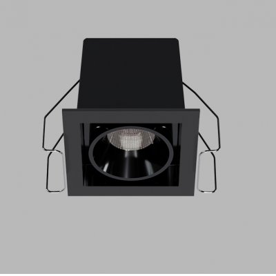 VENLOS 5W TW CCT DALI Podhledové bodové svítidlo, hliník, rámeček černá, buňky černá, LED 5W, 400lm, TW nast. teplota CCT teplá 2700K-neutr 4000K, stmív. DALI, Ra90, UGR<19, 230V, IP20, rozměry 62x62x50mm.