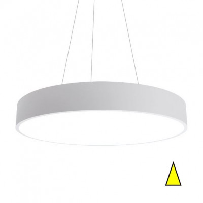 ROPOVO SD LED 42W, 54W Závěsné svítidlo, těleso hliník, povrch bílá, nebo černá, difuzor plast opál, LED 42W, 54W, teplá 3000K, Ra80, stmív dle typu DALI/PUSH, TRIAC, ZIGBEE, 230V, IP20, tř.1, vč závěsu l=1200mm lze zkrátit, svítí dolů