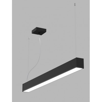 KIKI 30W/40W/60W, CCT Závěsné svítidlo, těleso kov, povrch bílá/černá, dif. plast opál, LED 30W/3300lm, 40W/4400lm, 60W/6600lm, přepínateln. teplota CCT teplá 3000K/neutrální 4000K, stmív. dle typu, vyzař. úhel 110°, Ra90, 230V, IP20, rozměry dle typu.