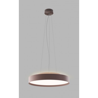 TOMAN HL 40W CCT Casambi Závěsné svítidlo, hliník, kávová, LED 40W, 3000lm, TW nast. teplota CCT teplá 3000K-neutr 4000K, stmív. Casambi, 230V, IP20, tř.1, rozměry d=400mm, vč závěs lanka l=2500mm lze zkr, svítí nahoru/dolů